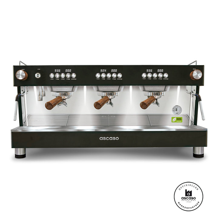Ascaso Barista T one 3 Brühgruppen professional Multiboiler Siebträger mit Festwasseranschluss inklusive Garantie