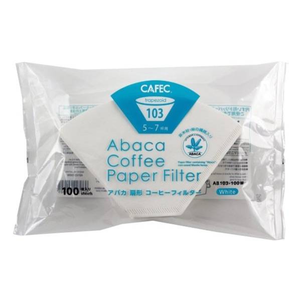 Cafec Abaca 103 Papierfilter für 5-7 Tassen Trapezoid passend für Moccamaster KBG/KBGT 100 Stück