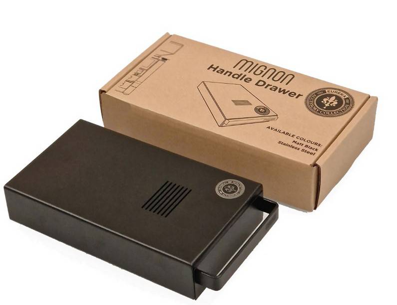 Eureka Mignon Handle Drawer Sudschublade Schwarz Abschlagkasten für Kaffeesatz