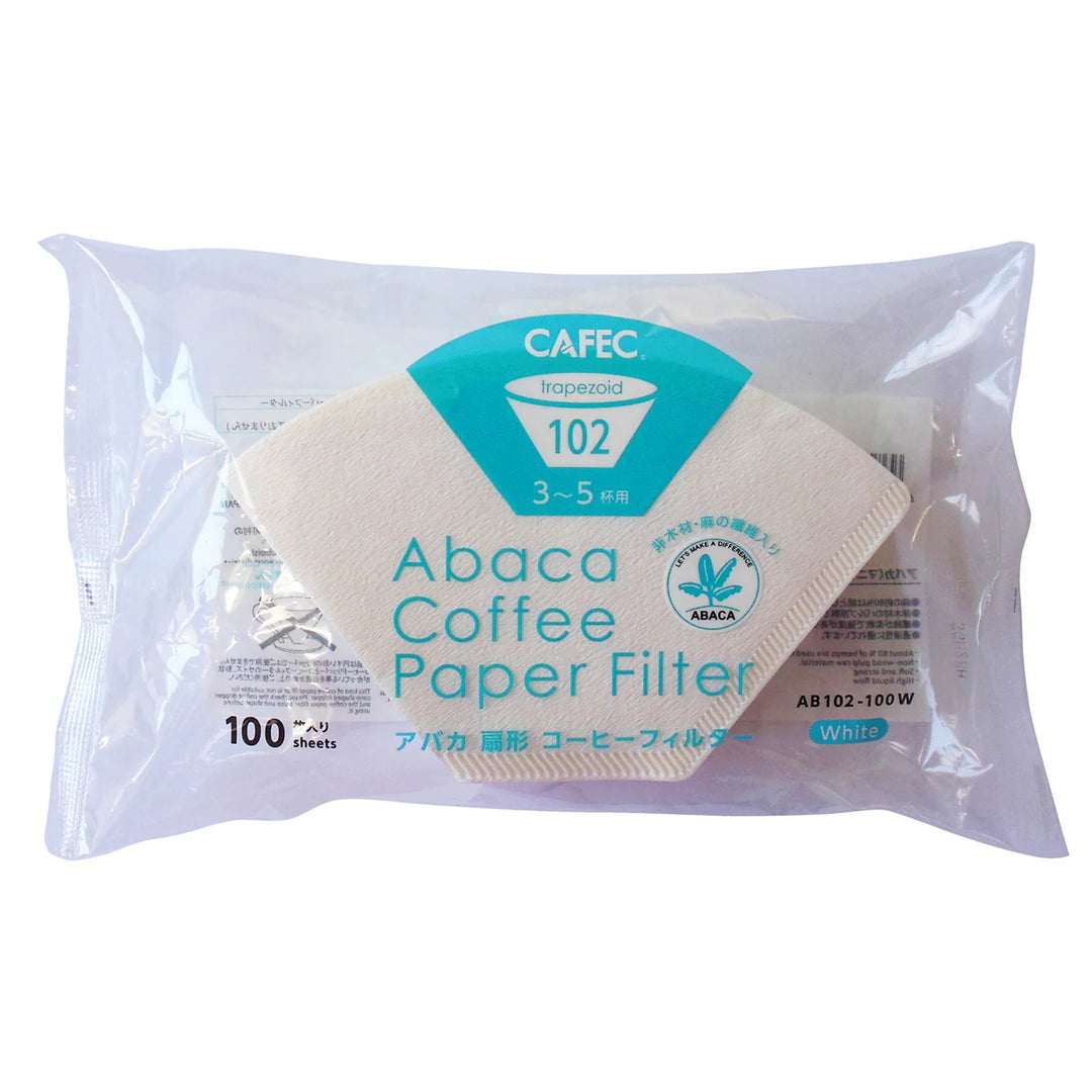 Cafec Abaca 102 Papierfilter für 3-5 Tassen Trapezoid 100 Stück