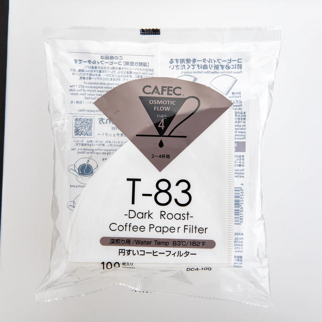 Cafec dark roast Papierfilter V60 cup4 100 Stück