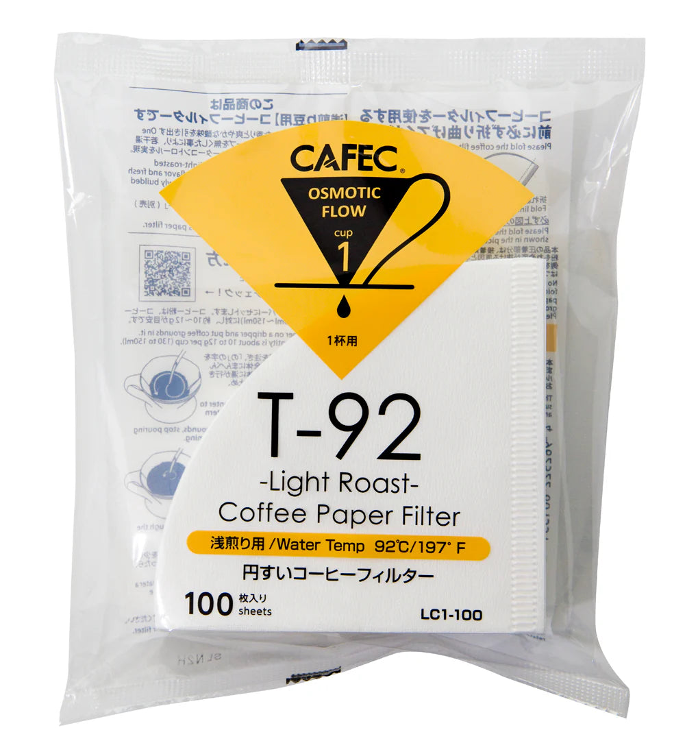 Cafec light roast Papierfilter V60 cup1 100 Stück