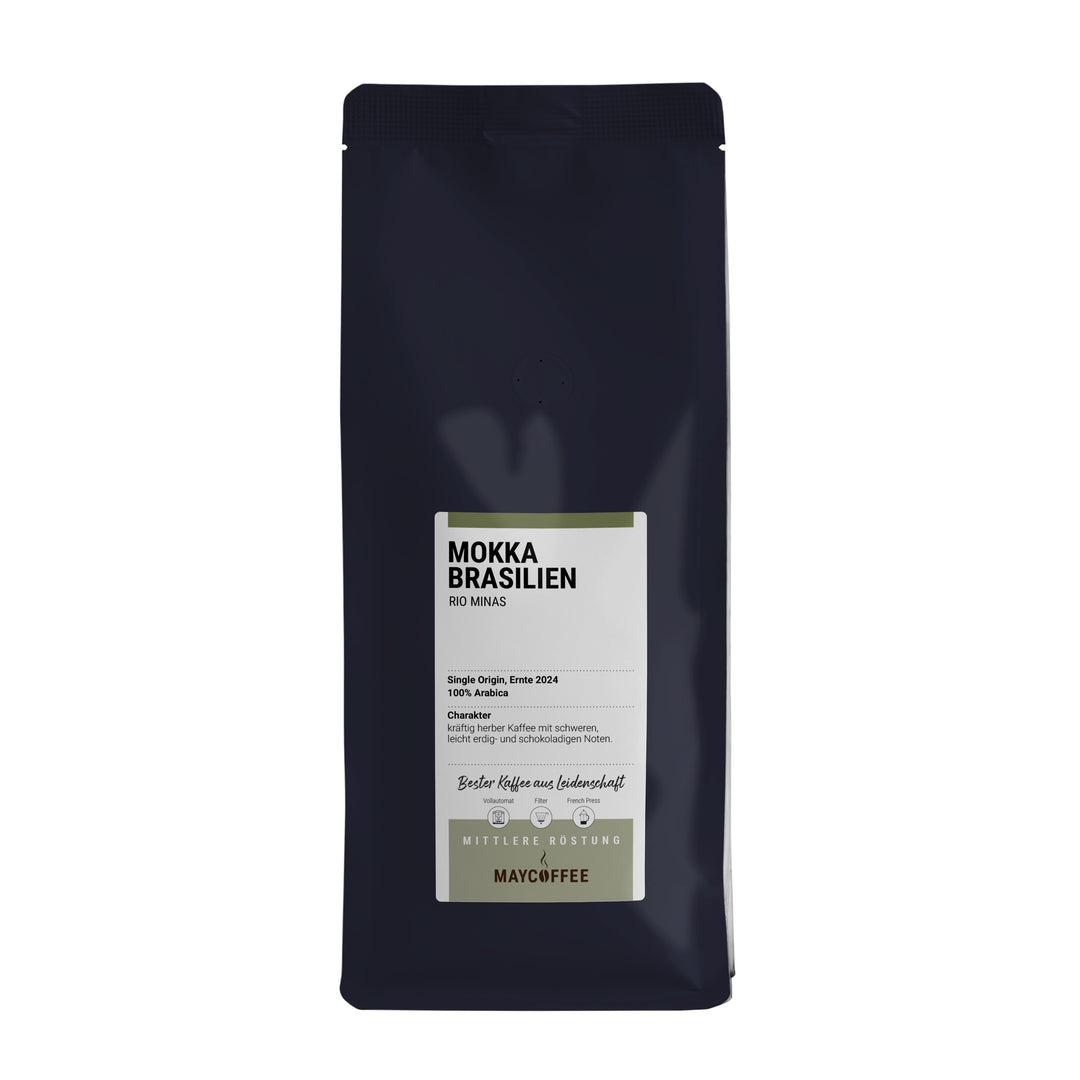 Kaffeebohnen Mokka Rio MInas Brasilien
