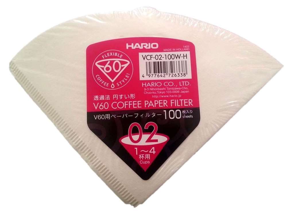 Hario V60 Kaffeefilter Größe 02 - 100 Stück