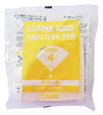 Cafec Traditional Papierfilter V60 cup4 100 Stück