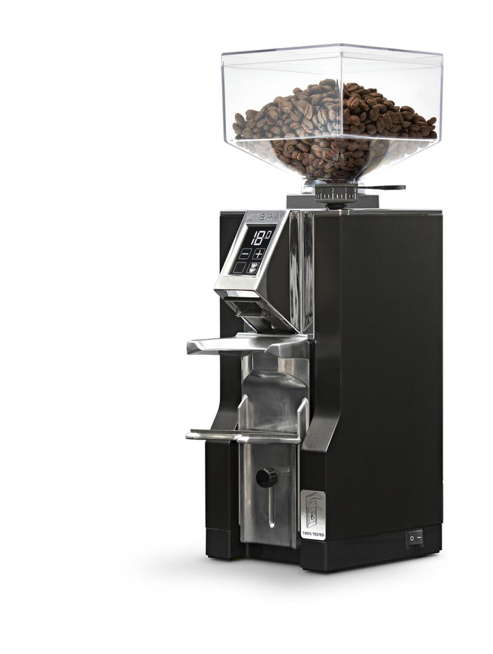 Eureka Mignon Libra 16CR Grind by weight Espressomühle für Siebträger inklusive 2 Jahre Garantie