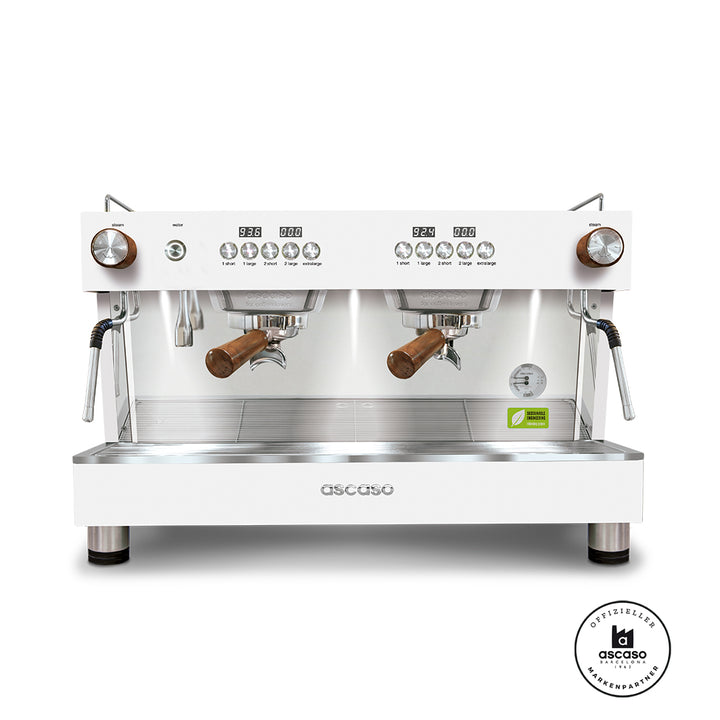 Ascaso Barista T one 2 Brühgruppen professional Multiboiler Siebträger mit Festwasseranschluss inklusive Garantie