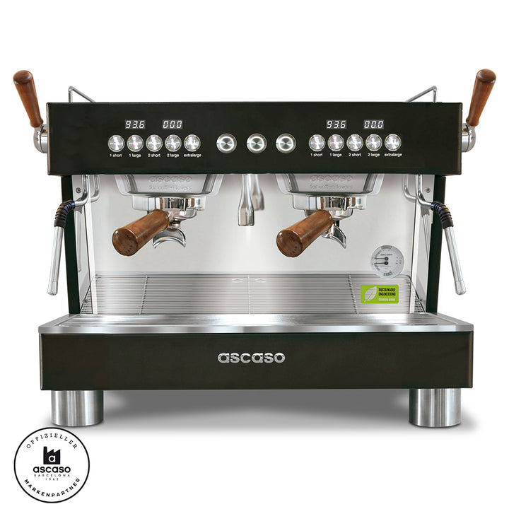 Ascaso Barista T Plus 2 Brühgruppen Compact professional Multiboiler Siebträger mit Festwasseranschluss inklusive Garantie