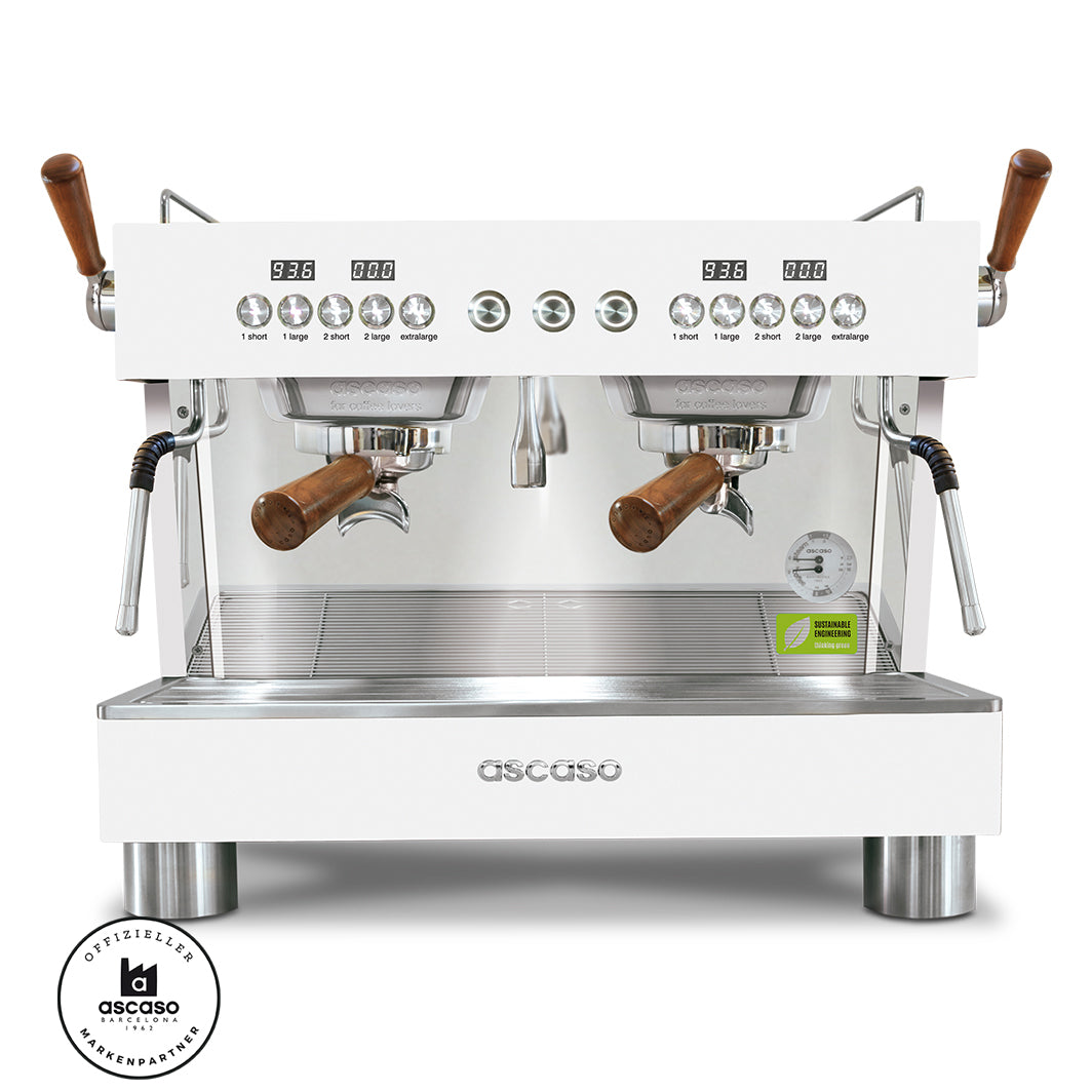 Ascaso Barista T Plus 2 Brühgruppen Compact professional Multiboiler Siebträger mit Festwasseranschluss inklusive Garantie