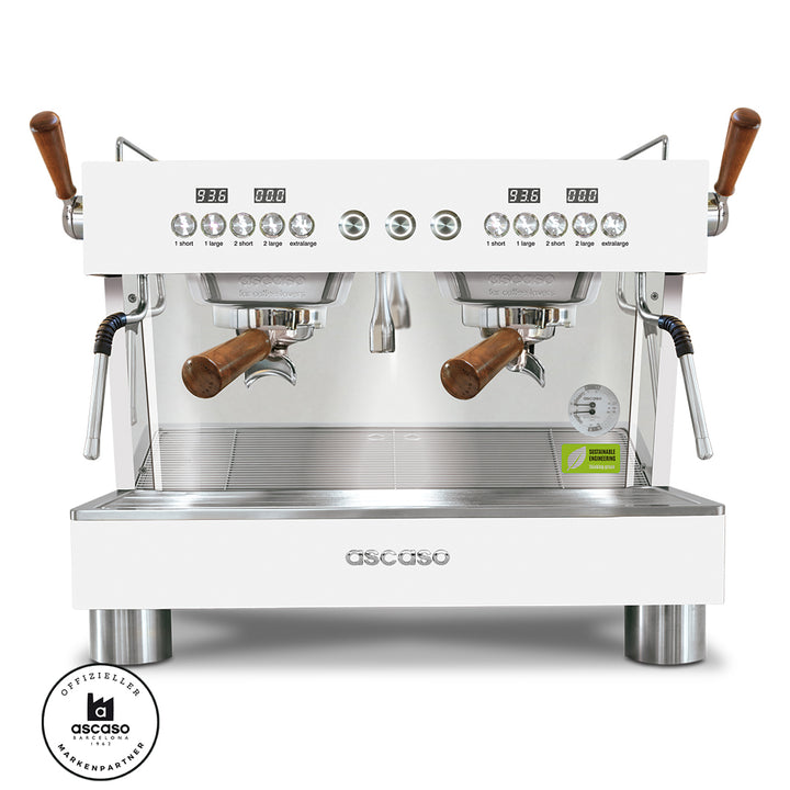 Ascaso Barista T Plus 2 Brühgruppen Compact professional Multiboiler Siebträger mit Festwasseranschluss inklusive Garantie