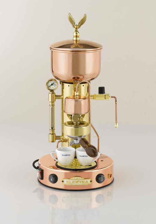 Elektra Micro Casa Kupfer/Messing Halbautomatik Einkreiser Siebträger inklusive 2 Jahre Garantie