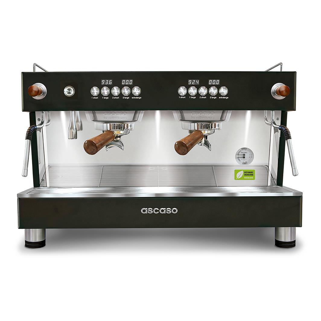 Ascaso Barista T one 2 Brühgruppen professional Multiboiler Siebträger mit Festwasseranschluss inklusive Garantie
