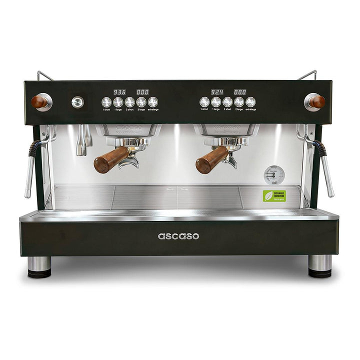 Ascaso Barista T one 2 Brühgruppen professional Multiboiler Siebträger mit Festwasseranschluss inklusive Garantie