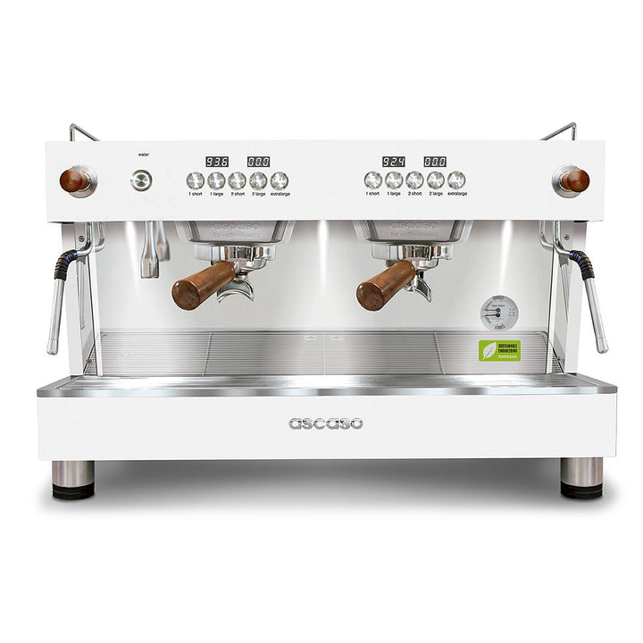 Ascaso Barista T one 2 Brühgruppen professional Multiboiler Siebträger mit Festwasseranschluss inklusive Garantie