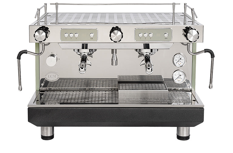 ECM Compact HX-2 PID Zweikreiser Siebträger Zementgrau