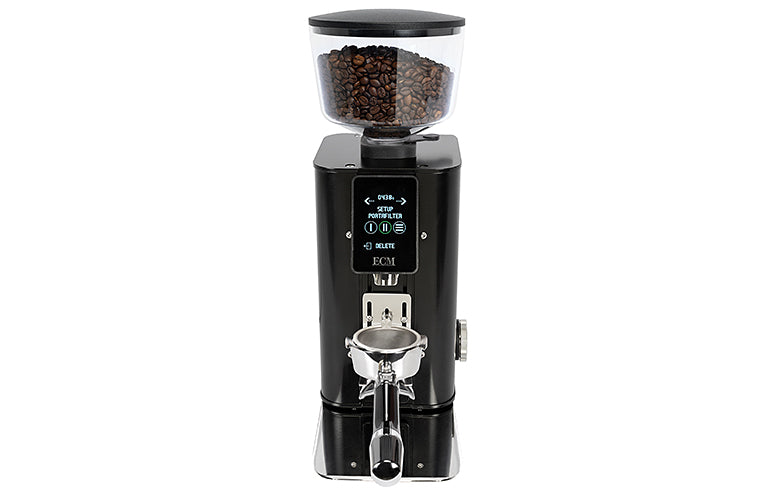ECM Exacto Grind by weight Espressomühle Schwarz für Siebträger inklusive 2 Jahre Garantie