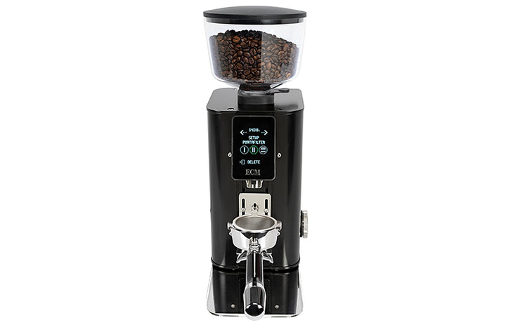 ECM Exacto Grind by weight Espressomühle Schwarz für Siebträger inklusive 2 Jahre Garantie