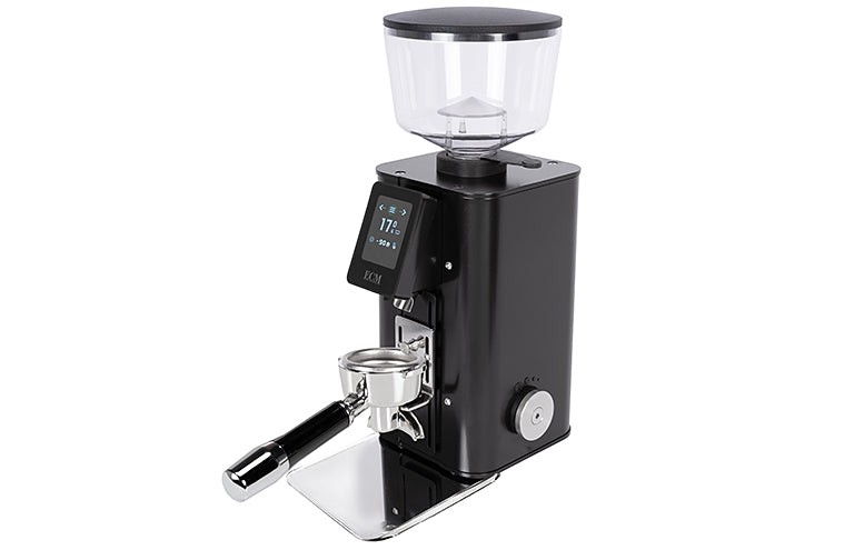 ECM Exacto Grind by weight Espressomühle Schwarz für Siebträger inklusive 2 Jahre Garantie