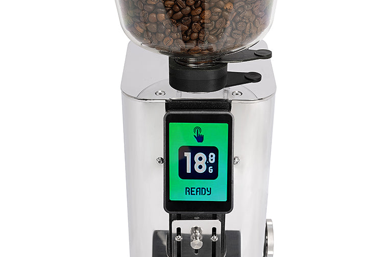 ECM Exacto Grind by weight Espressomühle Silber für Siebträger inklusive 2 Jahre Garantie