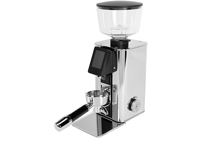 ECM Exacto Grind by weight Espressomühle Silber für Siebträger inklusive 2 Jahre Garantie