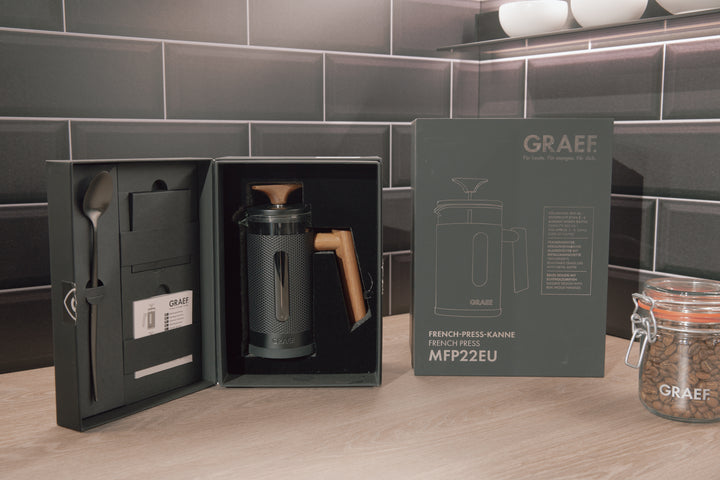 Graef French Press Kanne 800ml schwarz in Geschenkbox