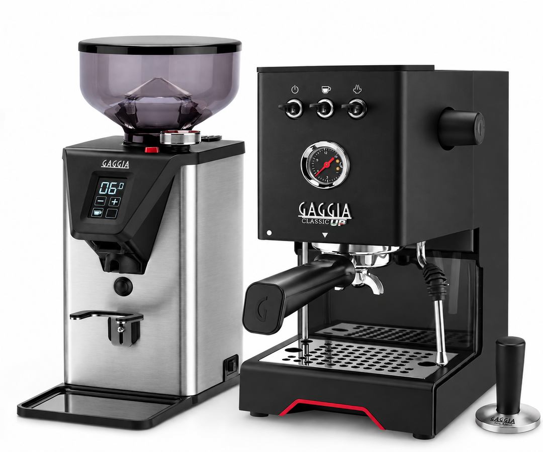 Gaggia Herbst-Bundel: Classic UP Einkreiser Siebträger mit MDF55 Espressomühle inklusive 3 Jahre Garantie