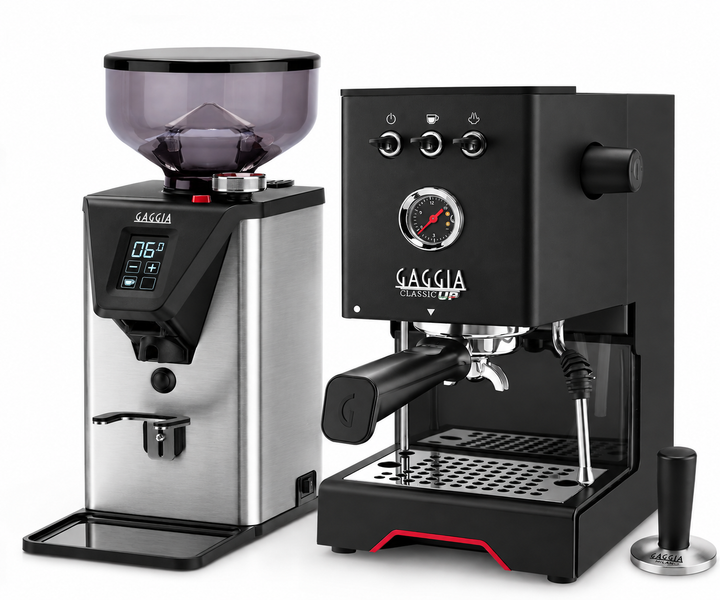 Gaggia Herbst-Bundel: Classic UP Einkreiser Siebträger mit MDF55 Espressomühle inklusive 3 Jahre Garantie