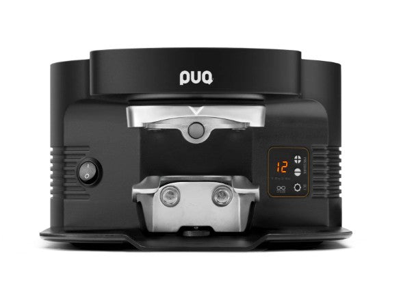 Puqpress M5 automatischer Tamper Unterbau Gerät mit Halterung für Dalla Corte DC One Mühlen inklusive Jahre Garantie