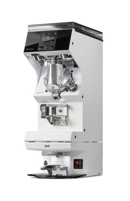Puqpress M6 automatischer Tamper Unterbau Gerät für Mythos MY 75 & MY 85 Mühlen von Victoria Arduino inklusive Jahre Garantie