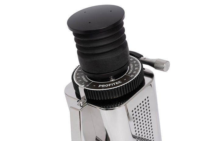Profitec TWIST SD54 Single Dose Espressomühle Silber für Siebträger inklusive 2 Jahre Garantie