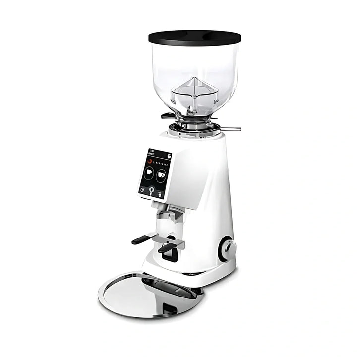 Fiorenzato F4 Evo Grind on Demand Espressomühle mit Dark-T Mahlscheiben für Siebträger inklusive 2 Jahre Garantie