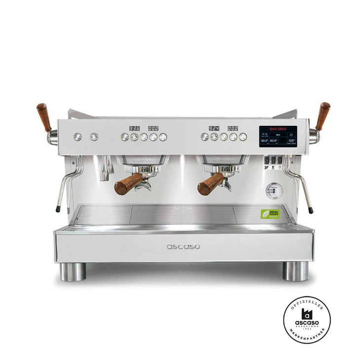 Ascaso Barista T Plus Display Version 2024 2 Brühgruppen professional Multiboiler Siebträger mit Festwasseranschluss inklusive Garantie