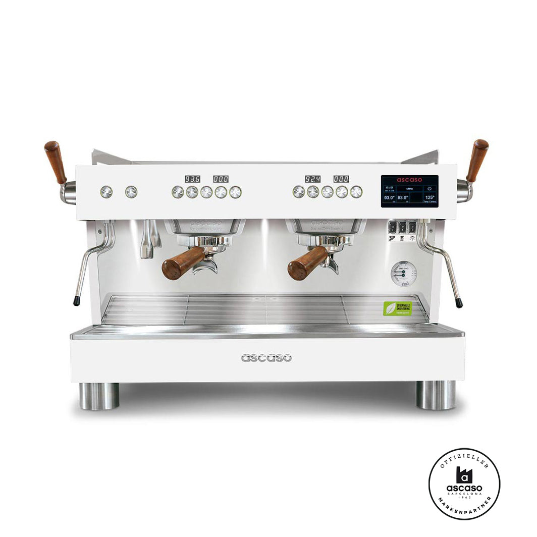 Ascaso Barista T Plus Display Version 2024 2 Brühgruppen professional Multiboiler Siebträger mit Festwasseranschluss inklusive Garantie