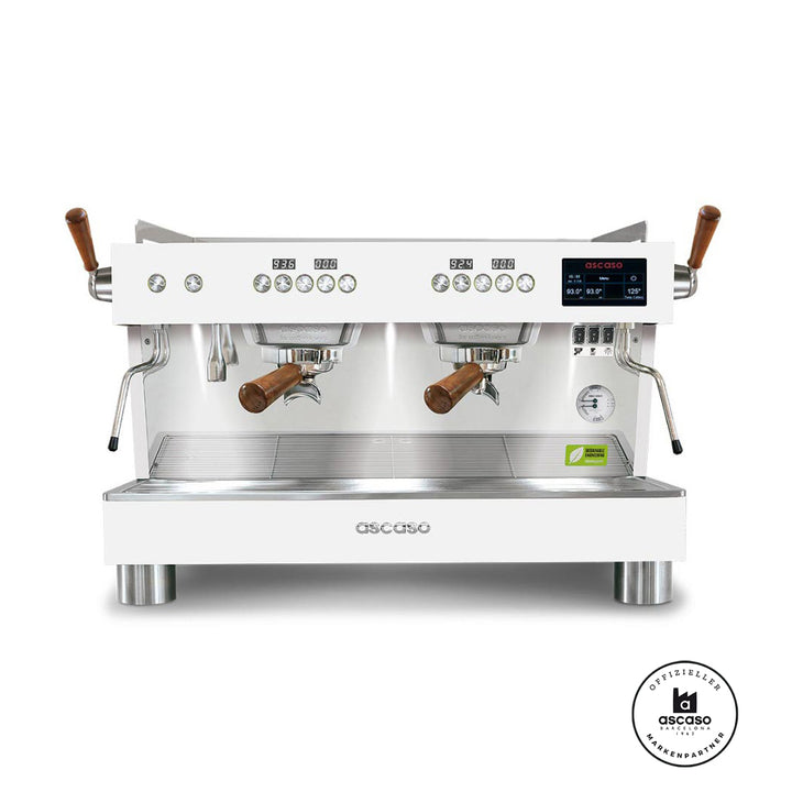 Ascaso Barista T Plus Display Version 2024 2 Brühgruppen professional Multiboiler Siebträger mit Festwasseranschluss inklusive Garantie