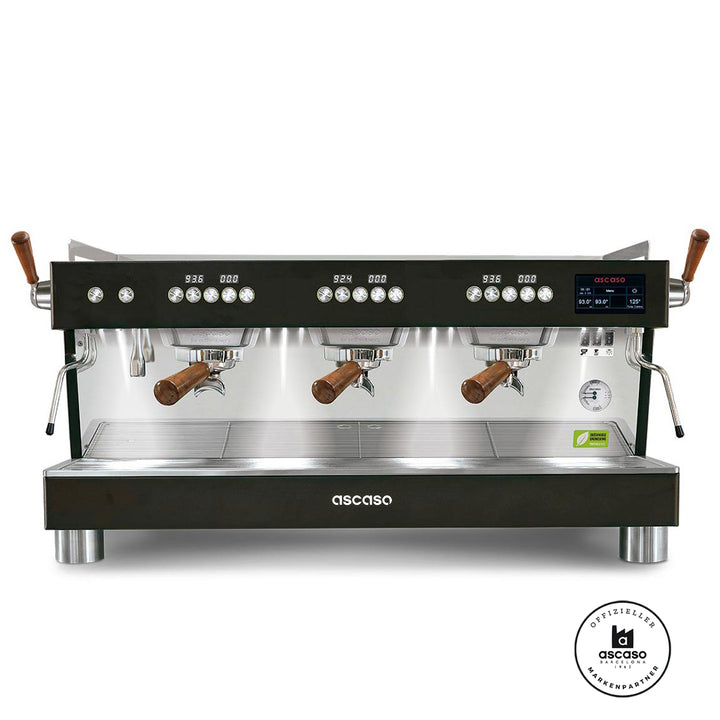 Ascaso Barista T Plus Display Version 2024 3 Brühgruppen professional Multiboiler Siebträger mit Festwasseranschluss inklusive Garantie