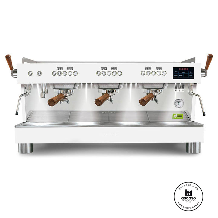 Ascaso Barista T Plus Display Version 2024 3 Brühgruppen professional Multiboiler Siebträger mit Festwasseranschluss inklusive Garantie