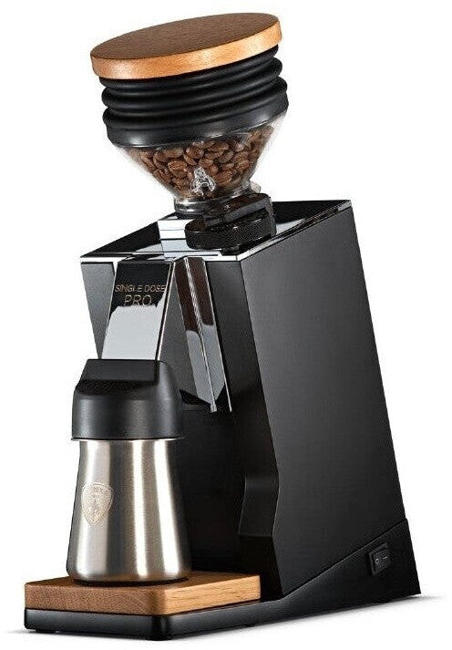 Eureka Mignon Single Dose Pro Kaffee- und Espressomühle mit Eichenholz inklusive 2 Jahre Garantie
