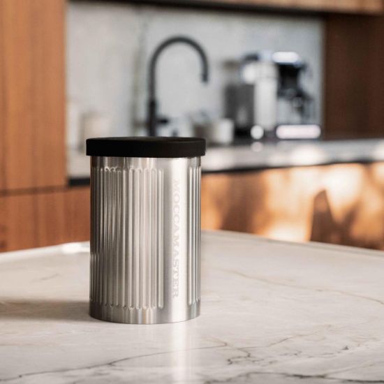 Moccamaster Kaffeedose Vorratsdose aus Edelstahl