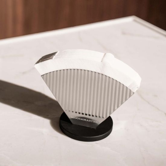 Moccamaster Filterhalter für Kaffeefilter im Melitta-Format Trapezfilter aus Edlstahl
